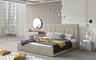 Кровать NORE Cloe 18, 180x200 см, бежевая цена и информация | Кровати | kaup24.ee