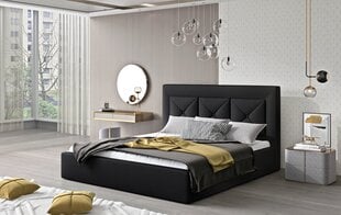 Кровать NORE Cloe 23, 180x200 см, черная цена и информация | Кровати | kaup24.ee