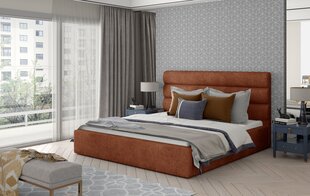 Кровать NORE Caramel 03, 200x200 см, красная цена и информация | Кровати | kaup24.ee