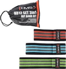 Treeningkummide komplekt HMS Hip Band HB12, 3 tk. hind ja info | HMS Sport, puhkus, matkamine | kaup24.ee