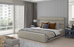 Кровать NORE Caramel 16, 140x200 см, бежевая цена и информация | Кровати | kaup24.ee