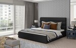 Кровать NORE Caramel 21, 160x200 см, черная