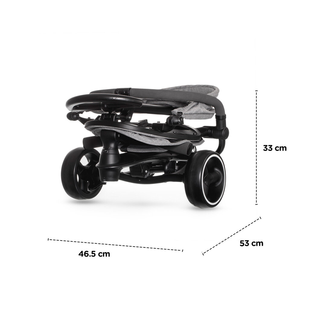 Multifunktsionaalne kolmerattaline jalgratas lisatarvikutega Kinderkraft Jazz, grey hind ja info | Kolmerattalised jalgrattad | kaup24.ee