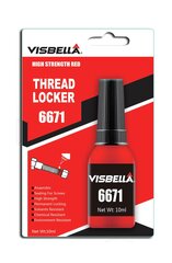 Visbella 6671 väga tugev keerme fiksaator 10ml цена и информация | Автохимия | kaup24.ee