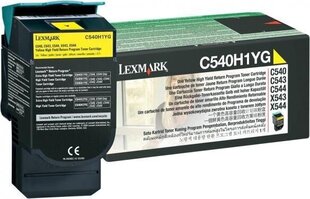 Printeri kassett Lexmark (C540H1YG) Return, kollane цена и информация | Картриджи и тонеры | kaup24.ee