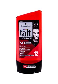 Tugeva ja kiire fikseerimisega juuksegeel meestele Schwarzkopf Taft Looks V12 Power Turbo Hold, 150 ml hind ja info | Viimistlusvahendid juustele | kaup24.ee