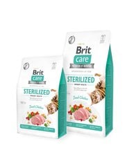 Brit Care Cat Grain-Free Sterilized Urinary Health полноценный корм для кошек 2кг цена и информация | Сухой корм для кошек | kaup24.ee