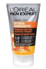 Värskendav näopesugeel L’Oréal Men Expert Hydra Energetic Wake Up Boost цена и информация | Аппараты для ухода за лицом | kaup24.ee