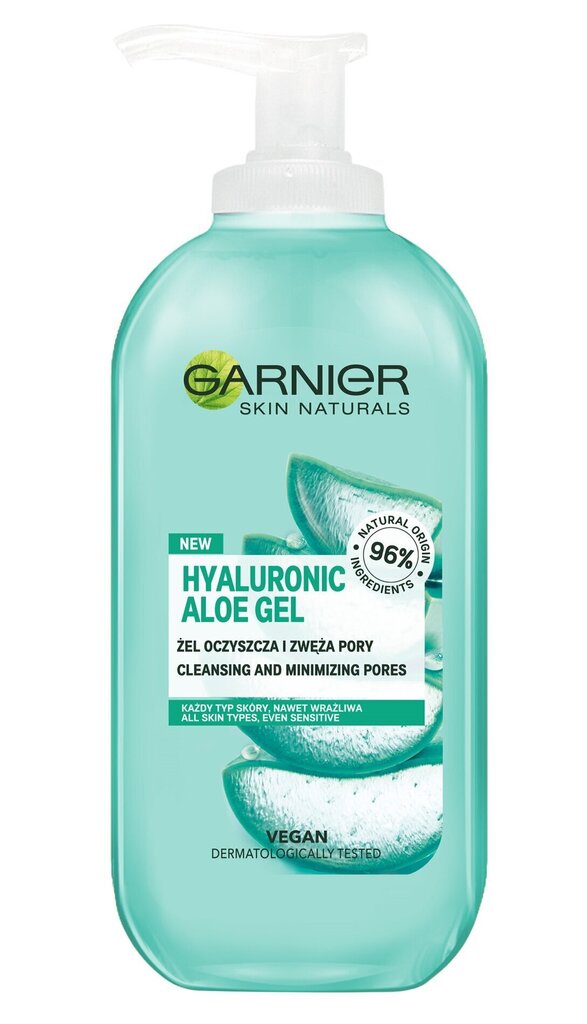 Puhastav näogeel Garnier Hyaluronic Aloe 200 ml hind ja info | Näopuhastusvahendid | kaup24.ee