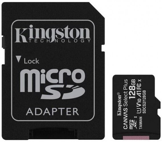Mälukaart Kingston SDCS/128 GB Canvas Plus hind ja info | Mälupulgad | kaup24.ee