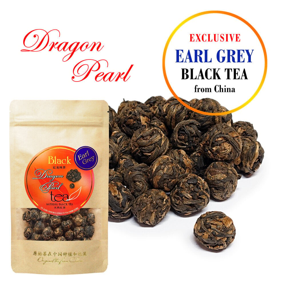 Exclusive EARL GREY DRAGON PEARL Black tea - Eksklusiivne Hiina must tee Draakoni pärl Bergamotiga, 50 g hind ja info | Tee | kaup24.ee