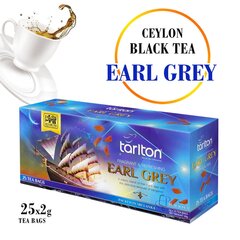 Tseiloni must tee EARL GREY (bergamotiga), kotikestes, Tarlton, 2g x 25 tk. цена и информация | Чай | kaup24.ee