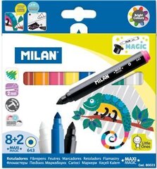 Viltpliiatsid Milan 8+2 Maxi - 80023 hind ja info | Kunstitarbed, voolimise tarvikud | kaup24.ee