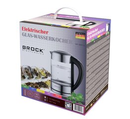 BROCK WK 2201 LL Стеклянный электрочайник цена и информация | Brock Electronics Бытовая техника и электроника | kaup24.ee