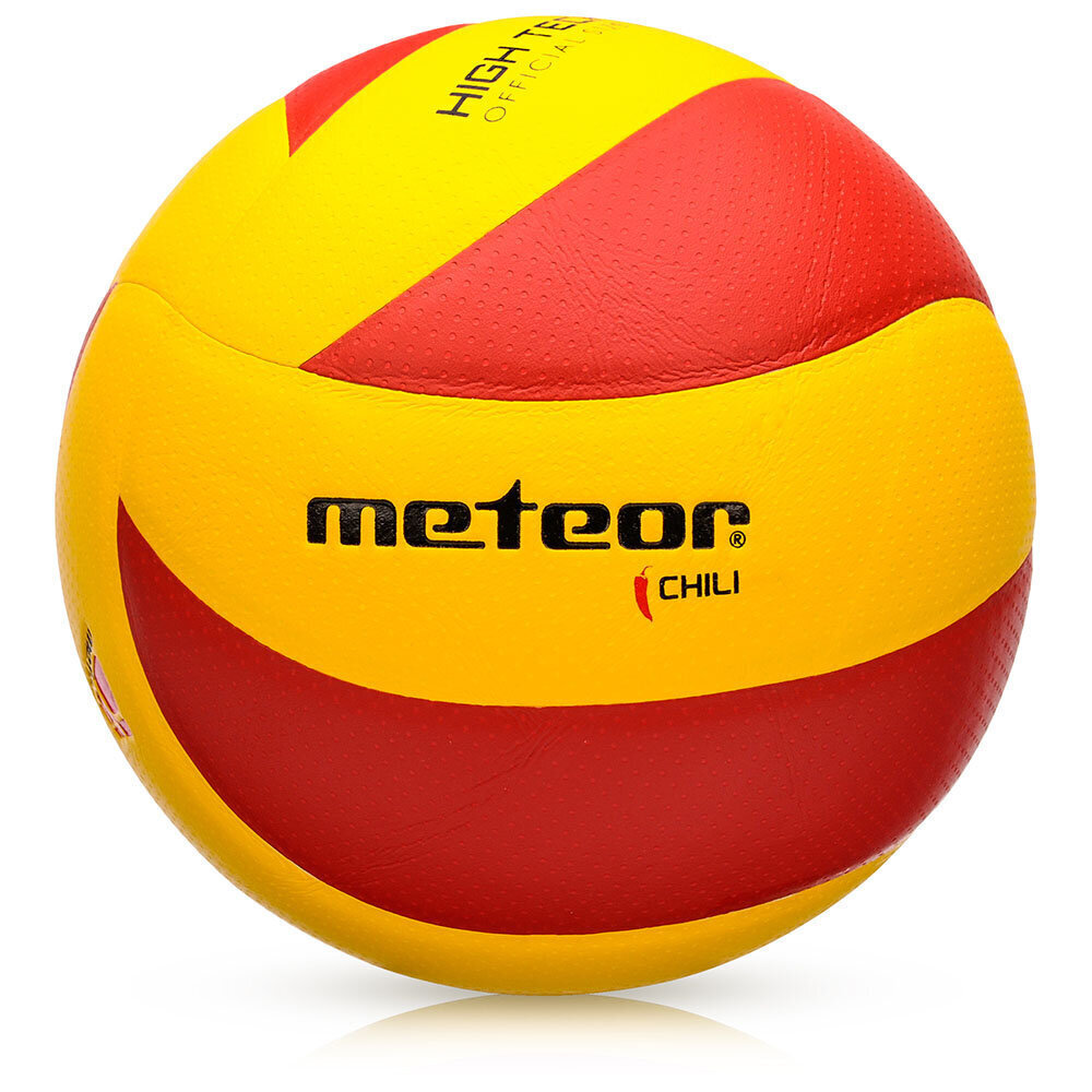 Võrkpalli pall Meteor CHILI suurus 5, kollane/punane hind ja info | Võrkpalli pallid | kaup24.ee