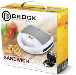 Сэндвичница Brock Electronics  SSM 1001 WH цена и информация | Бутербродницы | kaup24.ee