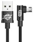 USB-kaabel, Baseus MVP Double-sided Elbow Type Cable micro USB 1.5A 2M, must (CAMMVP-B01) hind ja info | Mobiiltelefonide kaablid | kaup24.ee