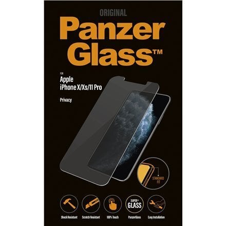 PanzerGlass kaitseklaas privaatsusfiltriga iPhone X/Xs/11 Pro hind ja info | Telefoni kaaned, ümbrised | kaup24.ee
