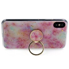 Silikoonist telefoniümbris marmorist rõngaga Fusion Apple iPhone 12 Mini jaoks, roosa hind ja info | Telefoni kaaned, ümbrised | kaup24.ee