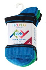Носки для мальчиков с узорами Friends, 3 пары в упаковке цена и информация | Носки, колготки для мальчиков | kaup24.ee