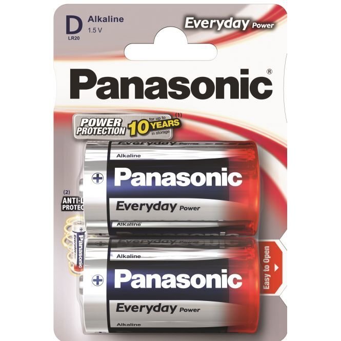 Panasonic Everyday Power patarei LR20EPS/2B hind ja info | Patareid | kaup24.ee