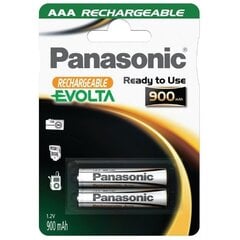 Panasonic Evolta аккумуляторные батарейки AAA 900mAh P-03E/2B цена и информация | Батарейки | kaup24.ee