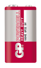 GP Powercell батарейки 6F22 (9V) цена и информация | Батарейки | kaup24.ee