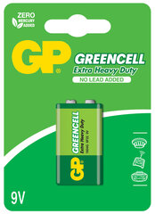 GP Greencell patarei 6F22 (9V) цена и информация | Батарейки | kaup24.ee
