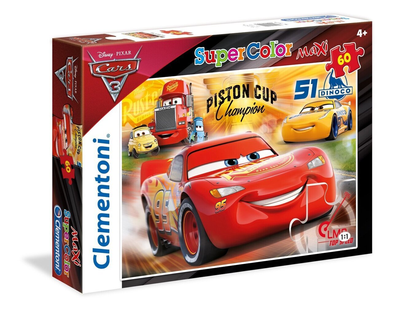 Pusle Clementoni Pikne McQueen (Cars), 60 osa цена и информация | Pusled | kaup24.ee