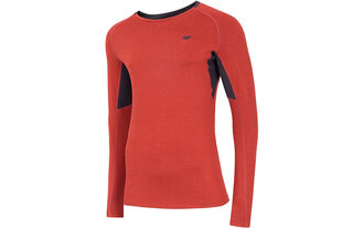 Футболка спортивная мужская 4F Functional Longsleeve M NOSH4-TSMLF002 62M, красная цена и информация | Мужская спортивная одежда | kaup24.ee