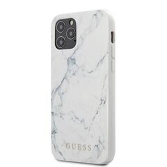 Guess ümbris telefonile Apple iPhone 12 Pro Max, Marble Cover White hind ja info | Telefoni kaaned, ümbrised | kaup24.ee