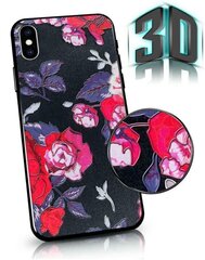 Mocco Flowers чехол для Apple Iphone 7 / 8, Черный цена и информация | Чехлы для телефонов | kaup24.ee