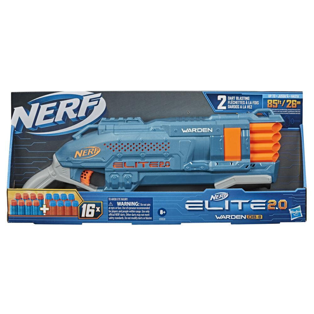 Hasbro Nerf Elite 2.0 Warden DB 8 mänguvintpüss hind ja info | Poiste mänguasjad | kaup24.ee