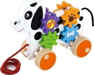 Puidust tõmmatav koer hind ja info | Imikute mänguasjad | kaup24.ee