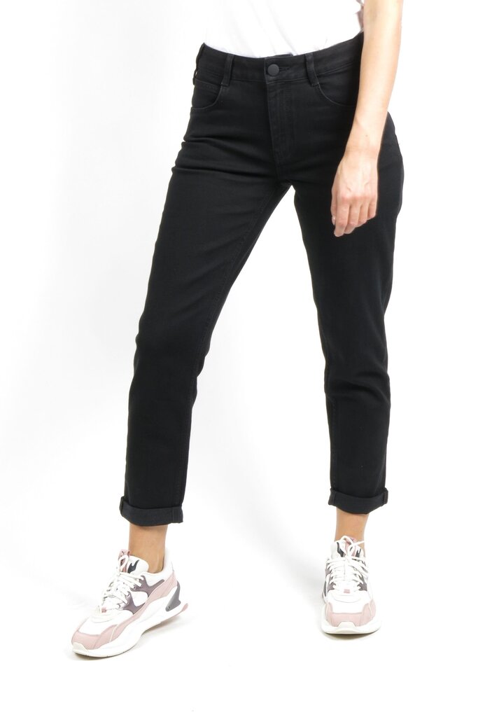 Naiste teksapüksid Pantamo, must цена и информация | Naiste teksad | kaup24.ee
