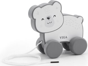 Puidust tõmmatav karu PolarB hind ja info | Imikute mänguasjad | kaup24.ee