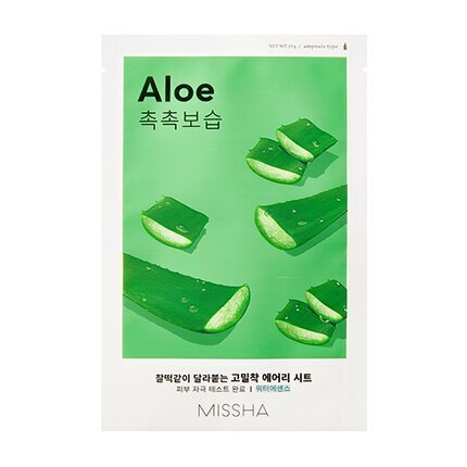 Missha niisutav kangasmask "Aloe", 19 g цена и информация | Näomaskid, silmamaskid | kaup24.ee