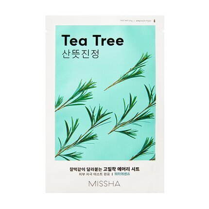 Missha rahustav kangasmask "Tea Tree", 19 g цена и информация | Näomaskid, silmamaskid | kaup24.ee