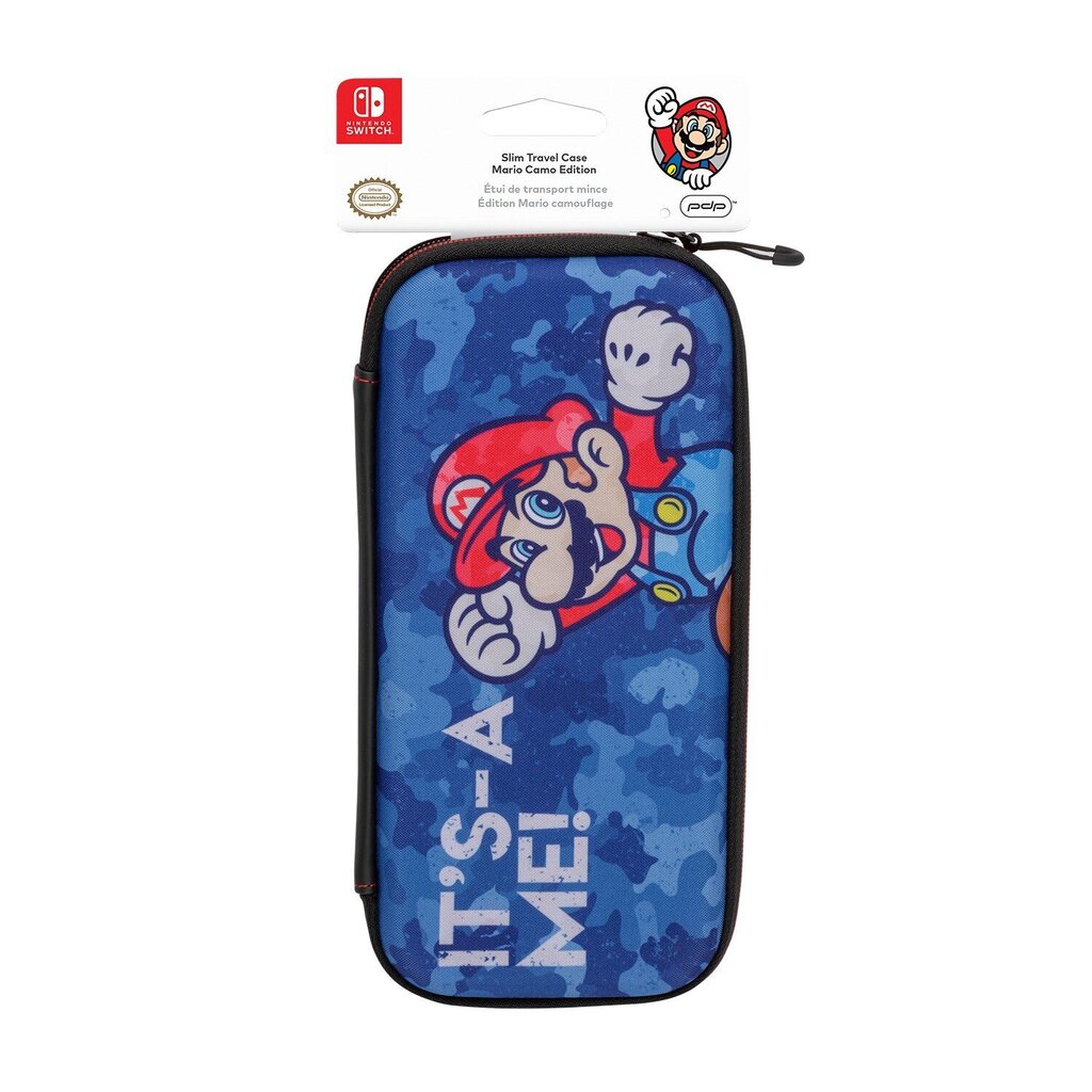 Kaitsev reisiümbris PDP Slim Travel Case - Mario Camo Edition, Nintendo Switchile цена и информация | Mängupuldid | kaup24.ee