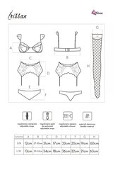 Сексуальный комплект LivCo Irissan, черный цена и информация | Сексуальное женское белье | kaup24.ee