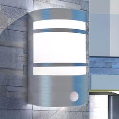 Seinale paigaldatav anduriga roostevabast terasest välisvalgusti hind ja info | Aia- ja õuevalgustid | kaup24.ee