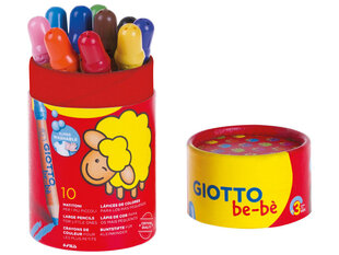 Толстые карандаши Fila Giotto BE-BE, 10 цветов цена и информация | Принадлежности для рисования, лепки | kaup24.ee