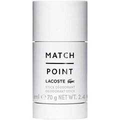 Pulkdeodorant Lacoste Match Point meestele 75 ml цена и информация | Парфюмированная косметика для мужчин | kaup24.ee