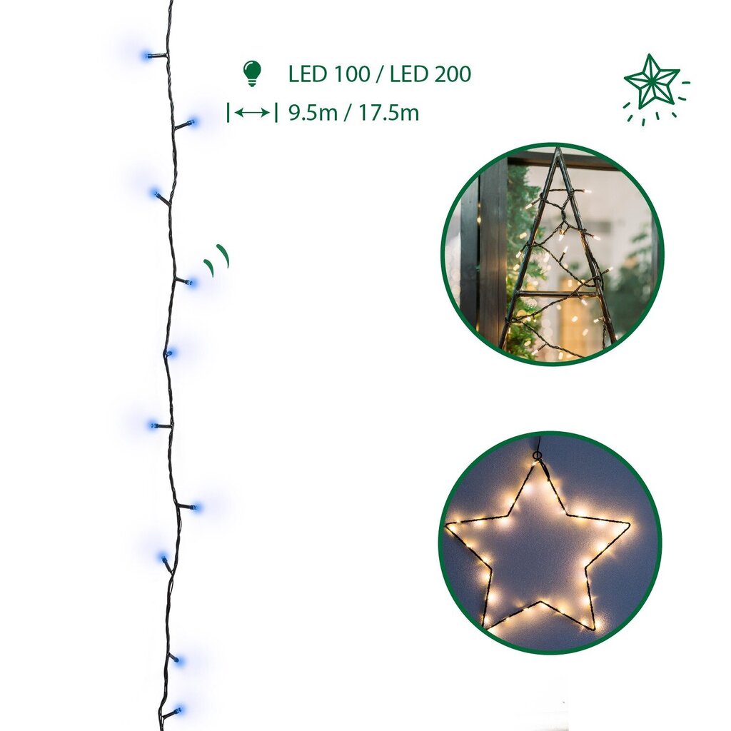 Jõulutulede valguskett, 300 LED цена и информация | Jõulutuled | kaup24.ee