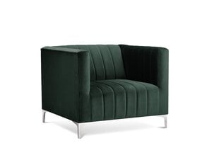 Кресло Kooko Home Tutti, темно-зеленое/серебристое цена и информация | Кресла в гостиную | kaup24.ee