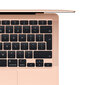 MacBook Air 13” Apple M1 8C CPU, 7C GPU/8GB/256GB SSD/Gold/INT - MGND3ZE/A цена и информация | Sülearvutid | kaup24.ee