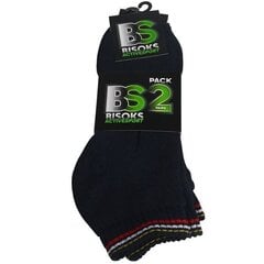 Черные мужские спортивные носки до щиколотки (2 пары) цена и информация | Meeste sokid | kaup24.ee