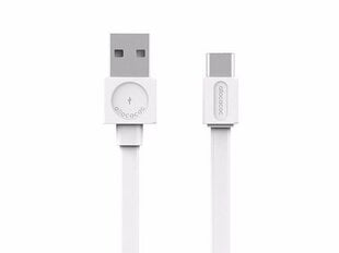 Allocacoc Kaabel USBcable USB-C Basic, 1.5 m, valge hind ja info | Mobiiltelefonide kaablid | kaup24.ee