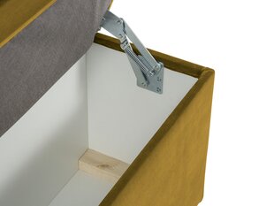 Пуф с ящиком для хранения вещей Milo Casa Bruno 160, желтый цена и информация | Кресла-мешки и пуфы | kaup24.ee
