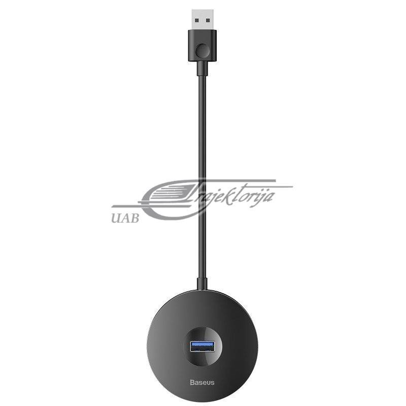 USB-jaotur Baseus CAHUB-F01 1 x 4 jaoturikarp, must hind ja info | USB jagajad, adapterid | kaup24.ee